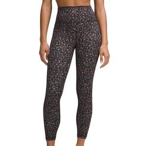 Lululemon Wunder Train High-Rise Tight 25" Fluctuate Micro Pink Multi Size 2 NWT
